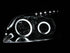 ANZO 2006-2008 Toyota Rav4 Projector Headlights w/ Halo Black - Striker Modified