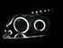 ANZO 2006-2008 Toyota Rav4 Projector Headlights w/ Halo Black - Striker Modified