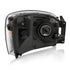 ANZO 2006-2009 Dodge Ram 1500 Crystal Headlight  Black Amber - Striker Modified