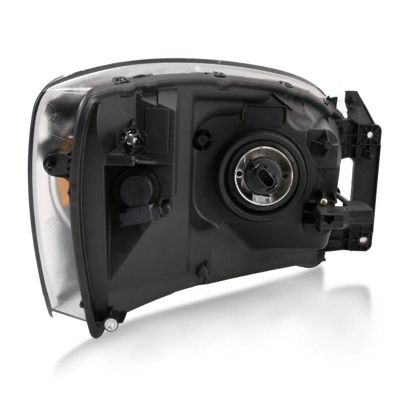 ANZO 2006-2009 Dodge Ram 1500 Crystal Headlight  Black Amber - Striker Modified