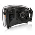 ANZO 2006-2009 Dodge Ram 1500 Crystal Headlight  Black Amber - Striker Modified