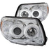 ANZO 2006-2009 Toyota 4Runner Projector Headlights w/ Halo Chrome - Striker Modified