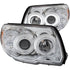 ANZO 2006-2009 Toyota 4Runner Projector Headlights w/ Halo Chrome - Striker Modified