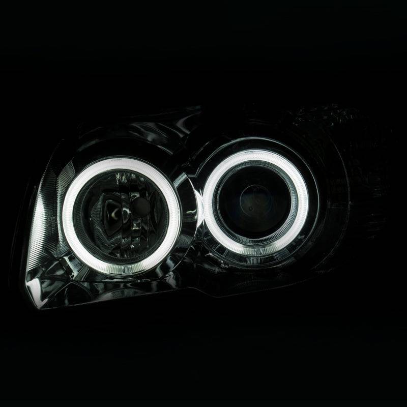 ANZO 2006-2009 Toyota 4Runner Projector Headlights w/ Halo Chrome - Striker Modified