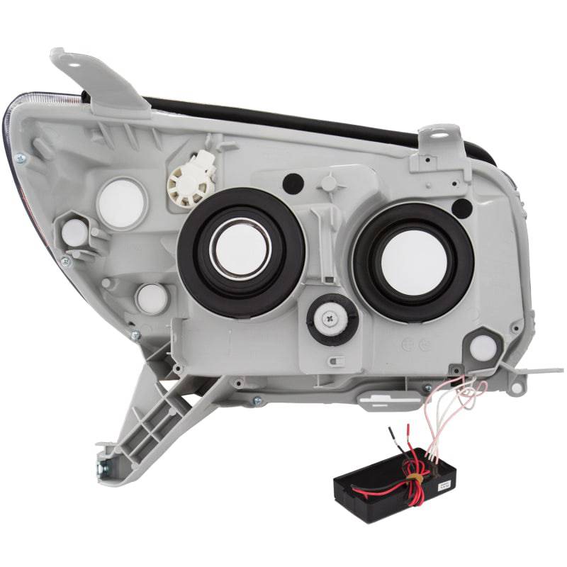 ANZO 2006-2009 Toyota 4Runner Projector Headlights w/ Halo Chrome - Striker Modified