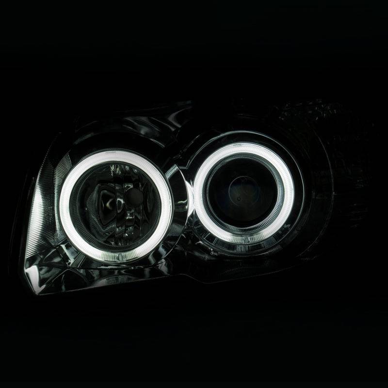 ANZO 2006-2009 Toyota 4Runner Projector Headlights w/ Halo Chrome - Striker Modified