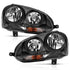 ANZO 2006-2009 Volkswagen Us Rabbit Crystal Headlight Black (Halogen Only) - Striker Modified