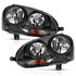 ANZO 2006-2009 Volkswagen Us Rabbit Crystal Headlight Black (Halogen Only) - Striker Modified
