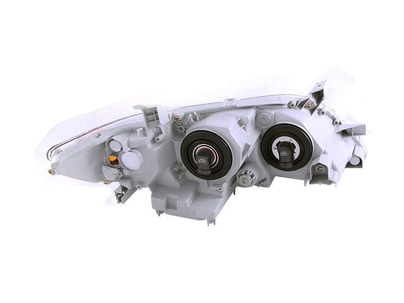 ANZO 2007-2009 Toyota Camry Projector Headlights w/ Halo Black - Striker Modified