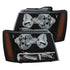 ANZO 2007-2014 Chevrolet Tahoe/Suburban Crystal Headlights Black - Striker Modified