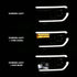 ANZO 2007-2014 Toyota Tundra Projector Light Bar H.L Black Amber(Led High Beam) (Halogen Version) - Striker Modified