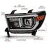 ANZO 2007-2014 Toyota Tundra Projector Light Bar H.L Black Amber(Led High Beam) (Halogen Version) - Striker Modified
