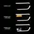 ANZO 2007-2014 Toyota Tundra Projector Light Bar H.L Black Amber(Led High Beam) (Halogen Version) - Striker Modified