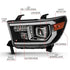 ANZO 2007-2014 Toyota Tundra Projector Light Bar H.L Black Amber(Led High Beam) (Halogen Version) - Striker Modified