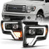 ANZO 2009-2013 Ford F-150 Projector Light Bar G4 Switchback H.L.Black Amber - Striker Modified