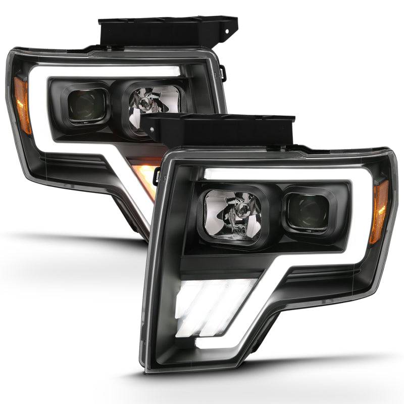 ANZO 2009-2013 Ford F-150 Projector Light Bar G4 Switchback H.L.Black Amber - Striker Modified