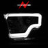 ANZO 2009-2018 Dodge Ram 1500/ 2500/ 3500 Crystal Headlights w/ Light Bar Chrome Housing - Striker Modified