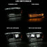 ANZO 2009-2018 Dodge Ram 1500 Led Projector Plank Style Switchback H.L Halo Chrome Amber (OE Style) - Striker Modified
