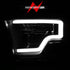 ANZO 2009-2020 Dodge Ram 1500 Full LED Square Projector Headlights w/ Chrome Housing Black Amber - Striker Modified