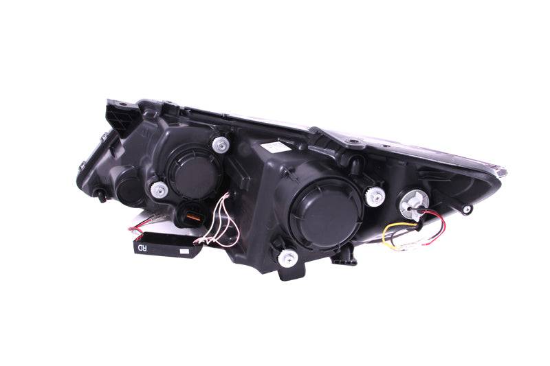 ANZO 2011-2013 Kia Optima Projector Headlights w/ Halo Black (CCFL) - Striker Modified