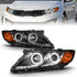 ANZO 2011-2013 Kia Optima Projector Headlights w/ Halo Black (CCFL) - Striker Modified