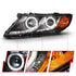 ANZO 2011-2013 Kia Optima Projector Headlights w/ Halo Black (CCFL) - Striker Modified