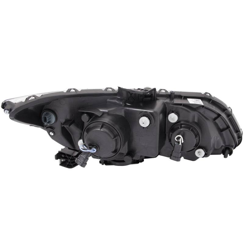 ANZO 2012-2015 Honda Civic Projector Headlights w/ U-Bar Black - Striker Modified