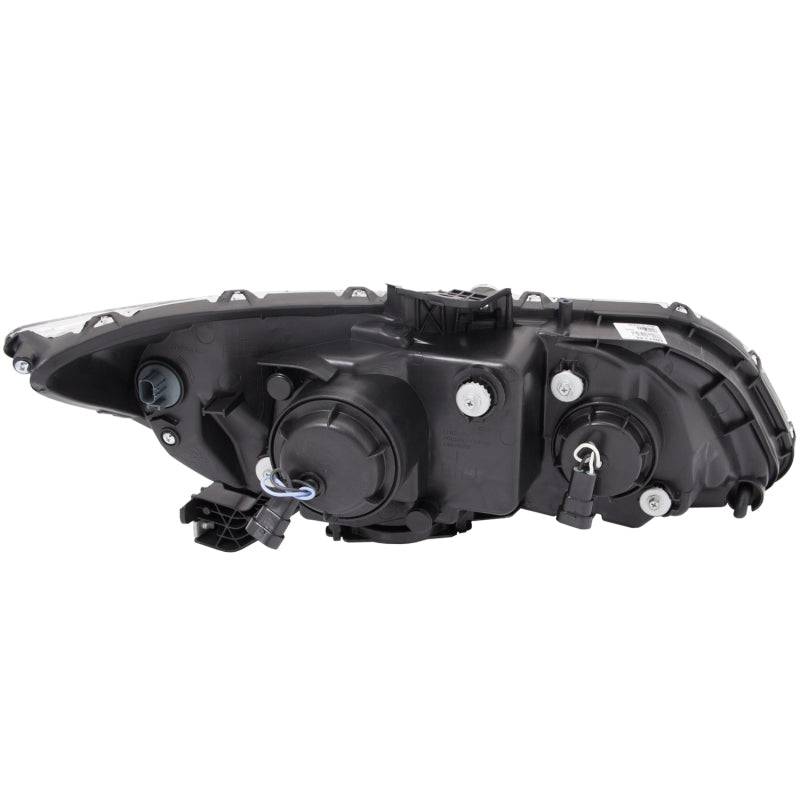 ANZO 2012-2015 Honda Civic Projector Headlights w/ U-Bar Black - Striker Modified