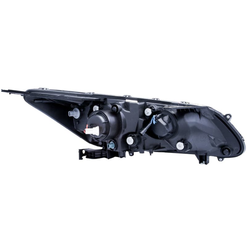 ANZO 2013-2015 Honda Accord Projector Headlights w/ U-Bar Black - Striker Modified