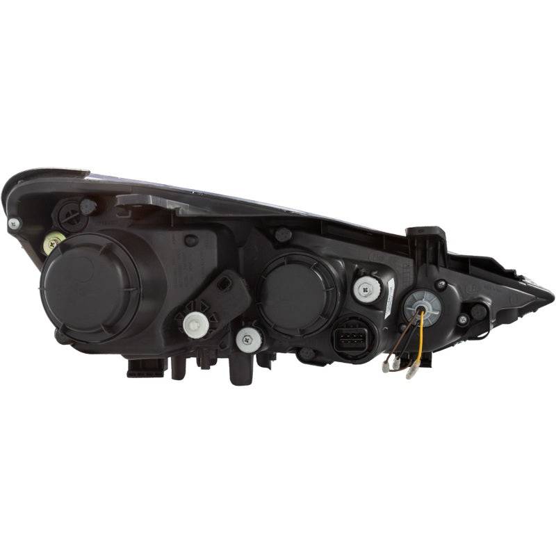 ANZO 2013-2015 Hyundai Genesis Projector Headlights w/ Plank Style Design Black (HID Compatible) - Striker Modified