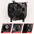 ANZO 2014-2015 Gmc Sierra 1500HD Projector Plank Style Headlight Black W/ Drl - Striker Modified