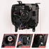 ANZO 2014-2015 Gmc Sierra 1500HD Projector Plank Style Headlight Black W/ Drl - Striker Modified
