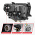 ANZO 2014-2021 Toyota Tundra LED Crystal Headlights w/ Switchback Black Housing w/ DRL - Striker Modified