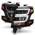 ANZO 2015-2020 Chevy Tahoe Projector Headlights Plank Style Black w/DRL - Striker Modified