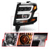 ANZO 2015-2020 Chevy Tahoe Projector Headlights Plank Style Black w/DRL - Striker Modified