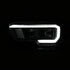 ANZO 2016-2017 Toyota Tacoma Projector Headlights w/ Plank Style Switchback Black w/ Amber - Striker Modified
