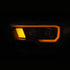 ANZO 2016-2017 Toyota Tacoma Projector Headlights w/ Plank Style Switchback Black w/ Amber - Striker Modified
