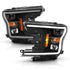ANZO 2018-2019 Ford F-150 Projector Plank Style H.L. Black Amber (Without Switchback) - Striker Modified