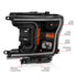 ANZO 2018-2019 Ford F-150 Projector Plank Style H.L. Black Amber (Without Switchback) - Striker Modified