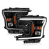 ANZO 2018-2019 Ford F-150 Projector Plank Style H.L. Black Amber (Without Switchback) - Striker Modified