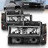 ANZO 88-98 Chevrolet C1500 Crystal Headlights Black - Striker Modified