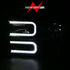 ANZO 88-98 Chevrolet C1500 Crystal Headlights w/ Light Bar Black Housing w/ Signal Side Markers 8Pcs - Striker Modified
