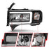 ANZO 94-02 Dodge RAM Crystal Headlight - w/ Light Bar Black Housing - Striker Modified