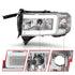 ANZO 94-02 Dodge RAM Crystal Headlight - w/ Light Bar Chrome Housing - Striker Modified