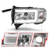 ANZO 94-02 Dodge RAM Crystal Headlight - w/ Light Bar Chrome Housing - Striker Modified
