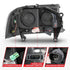 ANZO 97-04 Dodge Dakota/Durango Crystal headlight Set w/ Light Bar Black Housing - Striker Modified