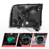 ANZO 99-04 Ford F250/F350/F450/Excursion (excl. 99) Crystal Headlights - w/ Light Bar Chrome Housing - Striker Modified