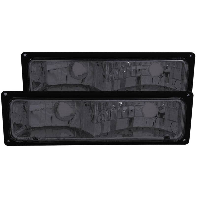 ANZO 1988-1998 Chevrolet C1500 Euro Parking Lights Smoke - Striker Modified