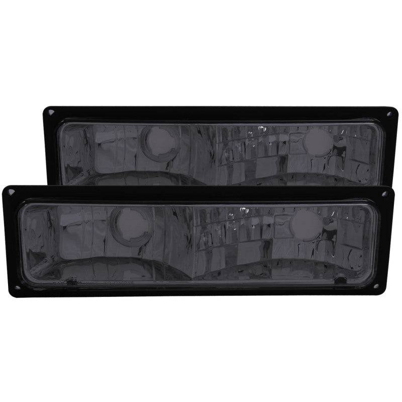 ANZO 1988-1998 Chevrolet C1500 Euro Parking Lights Smoke - Striker Modified
