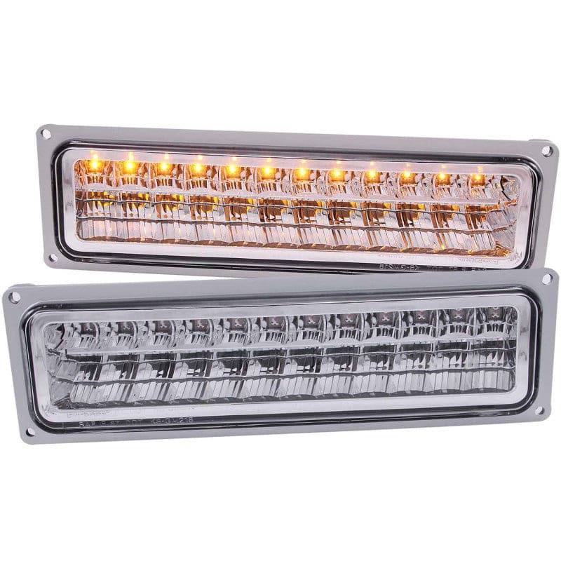 ANZO 1988-1998 Chevrolet C1500 LED Parking Lights Chrome - Striker Modified